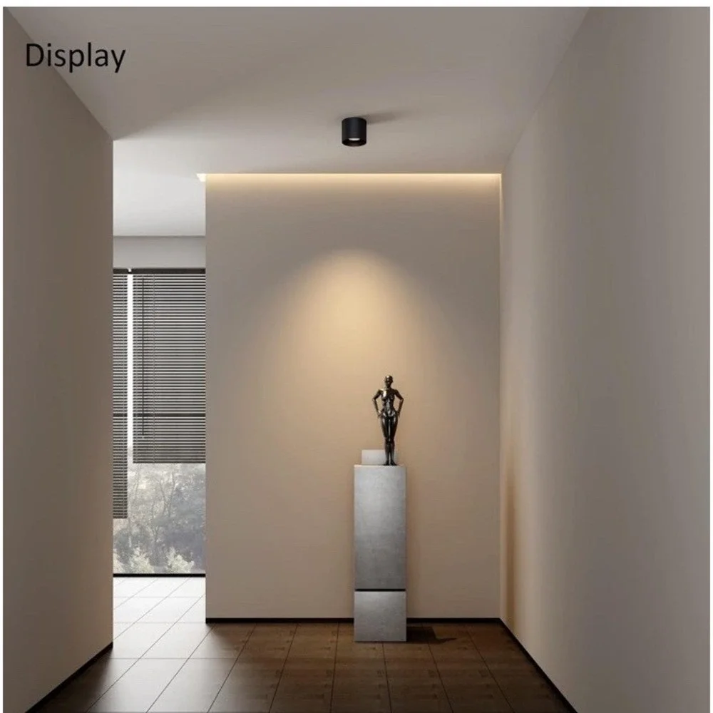 Ceiling Light Fixture, Flush Mount Ceiling Lights LED Dimmable Cylinder Ceili...